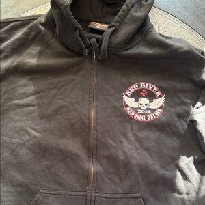 Black Hoodie river run